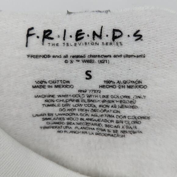 Friends Classic Couch 100% Cotton Crewneck Sweatshirt Men's Small Isaac Morris - Picture 3 of 3